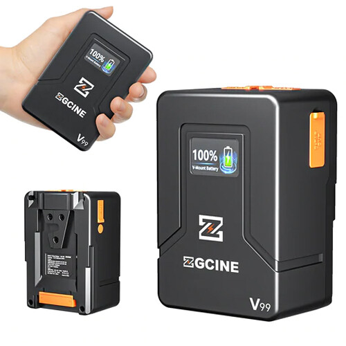 ZGCINE ZG-V99Pro 7000mAh Vマウント バッテリー Bateria V-mount ZGCINE ZG-V99 (99Wh)- Lacrado - Worldwide Brasil