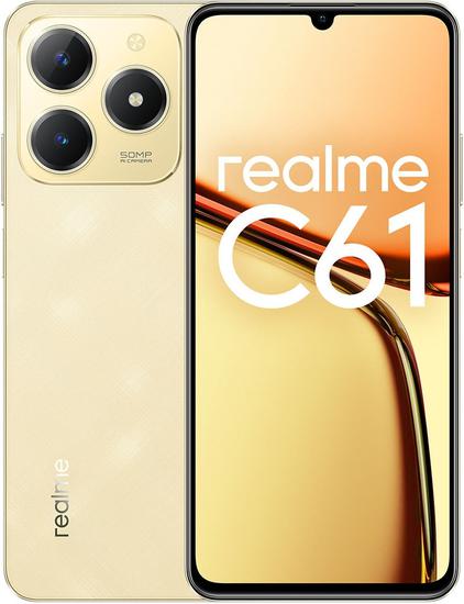 グラフィックボード・グラボ・ビデオカード realme C61 6GB 128GB Sparkle Gold Realme C61 Rmx3930 256Gb Dual Chip 4G Anatel - Lacrado - Worldwide