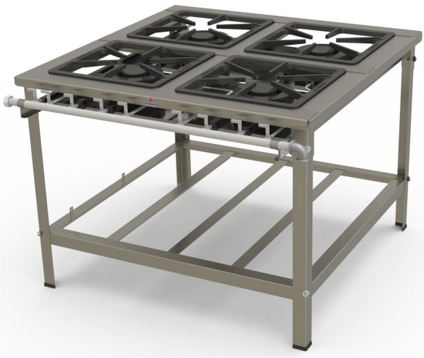 Fogão industrial Inox- PMDI-400 F