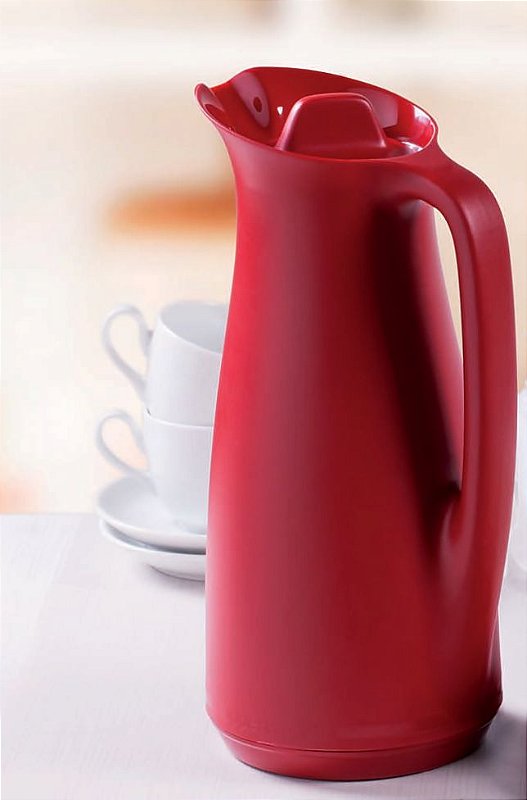 Garrafa de Café Térmica Tupperware Easy Tupper 1 litro Vermelho