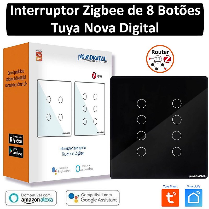 Interruptor Zigbee de luz de parede inteligente Woox / Tuya / Smart Li – A  Minha Casa Digital