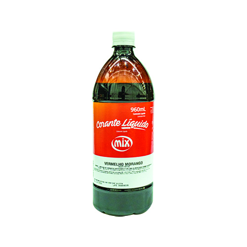 Corante Líquido Vermelho Morango 960Ml Mix - Festpan Alimentos