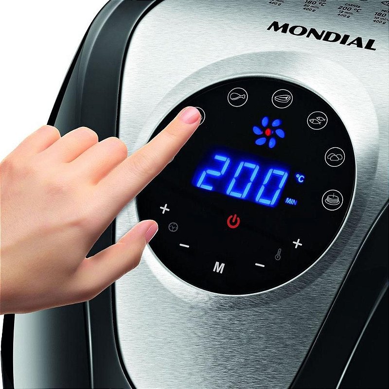Fritadeira Air Fryer Mondial AF30DI Inox 127V Luxgolden