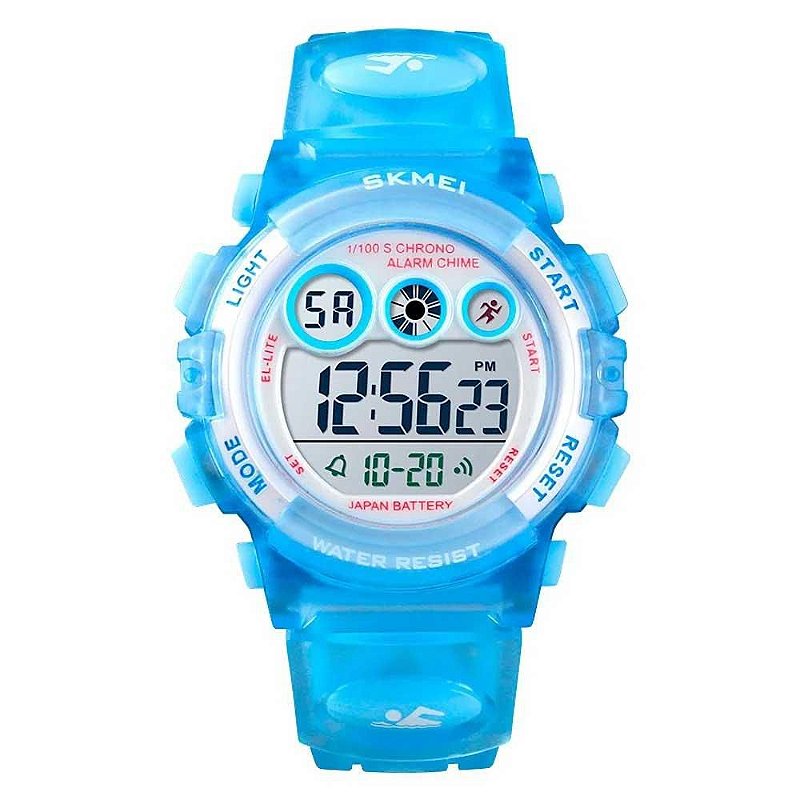 Relógio Feminino Skmei Digital 1451 SK40127 Azul - Luxgolden