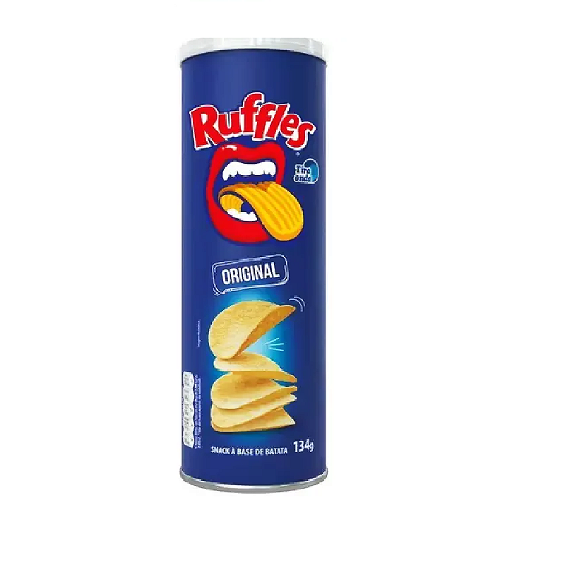 Batata Ruffles Elma Chips Sabor Original Tubo 134gr - Drogalife