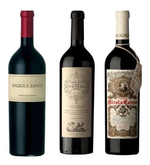 Vinho Gran Enemigo + Nicola Catena Bonarda + Angelica Zapata Cabernet - 3  Rótulos - Maringá Import | Importados Premium