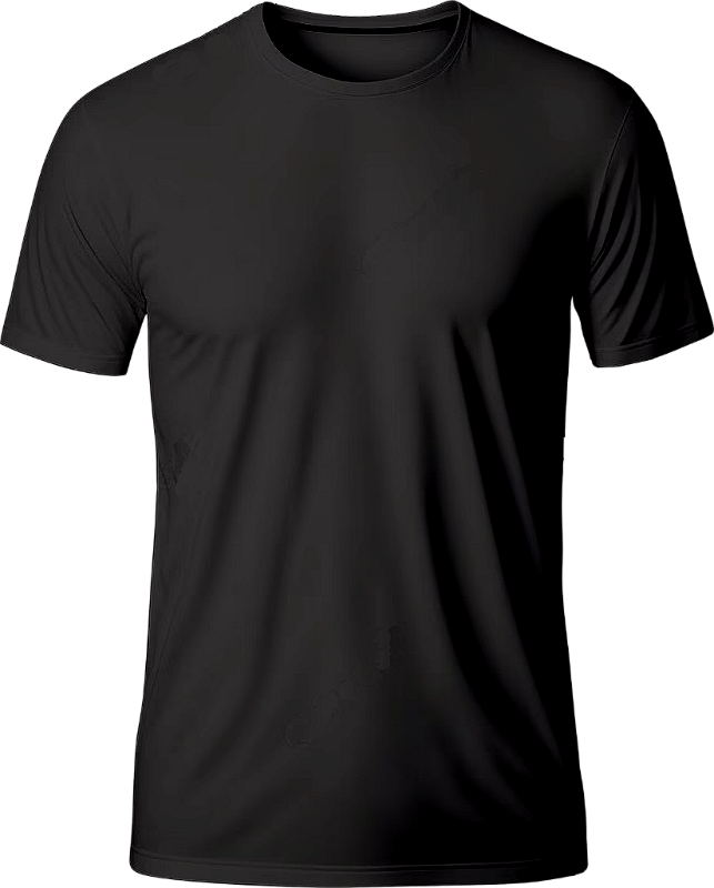 Camiseta 100% Algodão Penteado preta