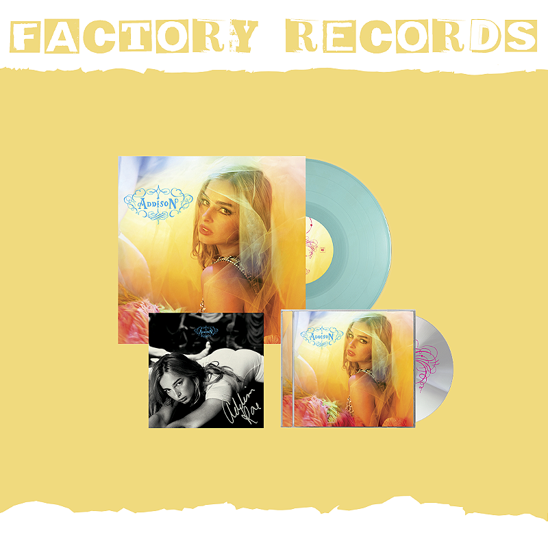 Addison Rae - Addison (Arte Card Autografado) - CD + LP - Factory Records