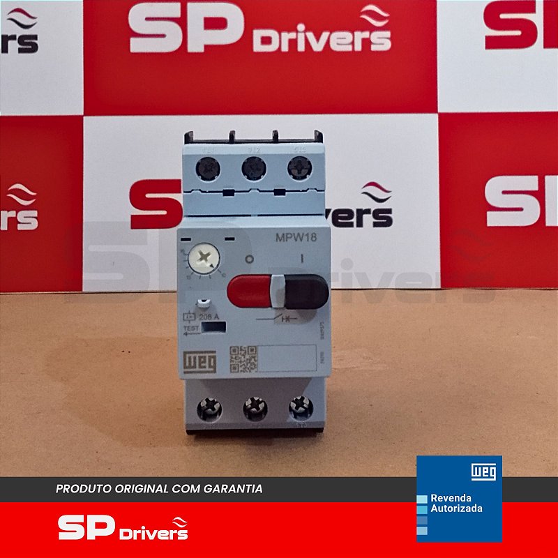 DISJUNTOR-MOTOR AZ MPW18-3-U016 AZUL 10-16 A - SPDrivers - Loja Online