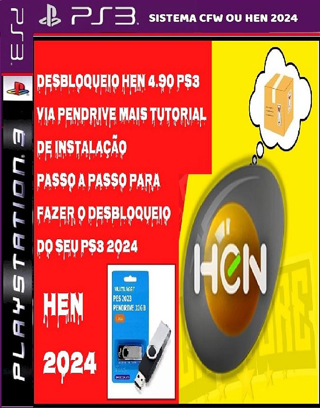 Instalação Hen 4.90 PS3!!! Jogue Online!!!! -  https://patch-info-games-stc.lojaintegrada.com.br/
