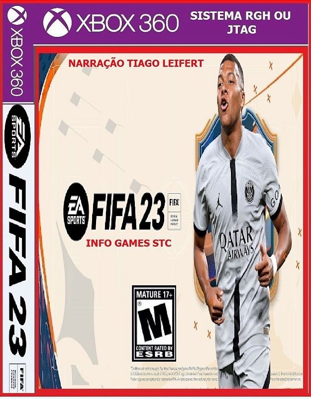 Fifa 2023 Xbox 360 RGH ou JTAG Atualizado 