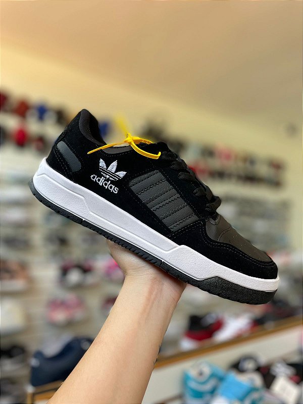 Adidas Fórum Premium Branco e Preto - Moda Brás