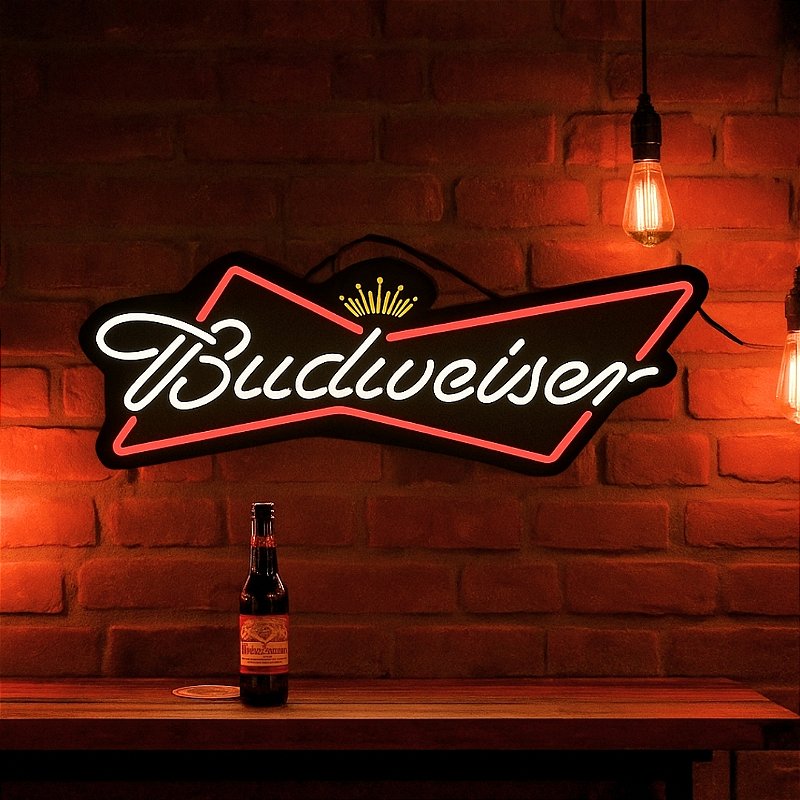 LUMINOSO BUDWEISER - EU CURTO ISSO DECORATIVOS