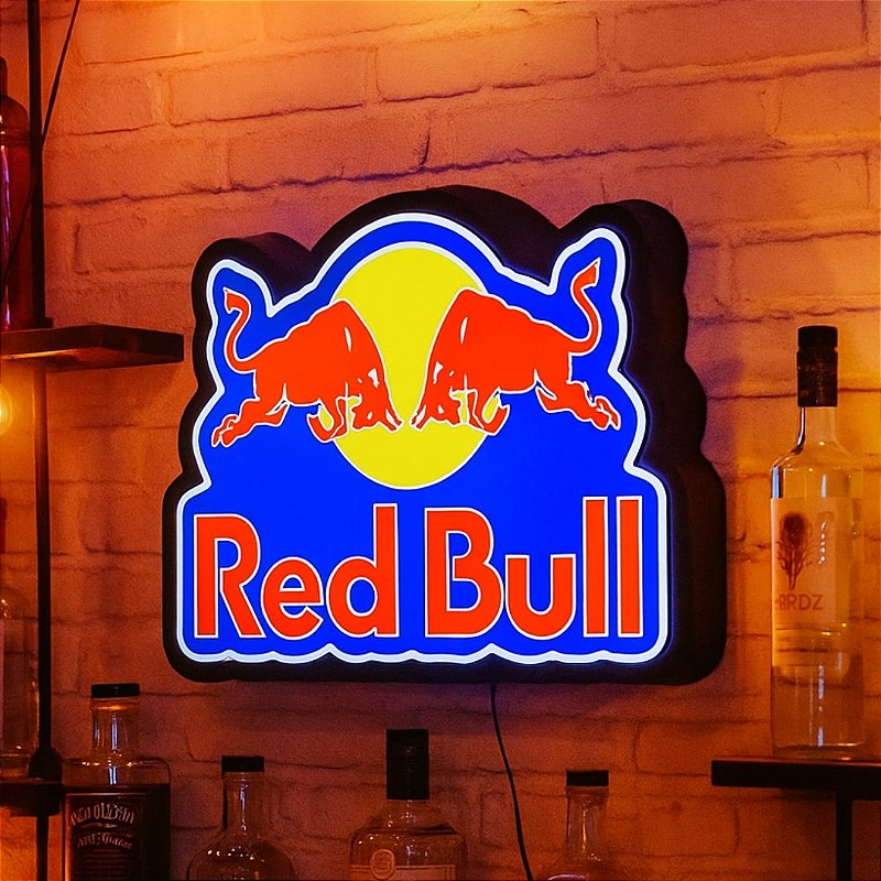 Red Bull LED照明 角型 レッドブル criativos-ia---eu-curto-isso--
