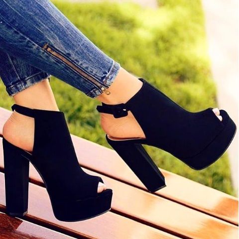 Ankle boot Salto Preta - Vabellashoes - Sapatos femininos exclusivos -  Fabricação Própria
