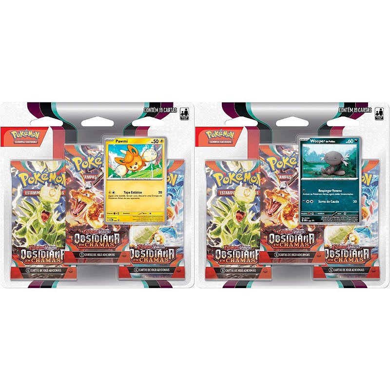 Pokémon Triple Obsidiana Em Chamas 19 Cartas Original Copag