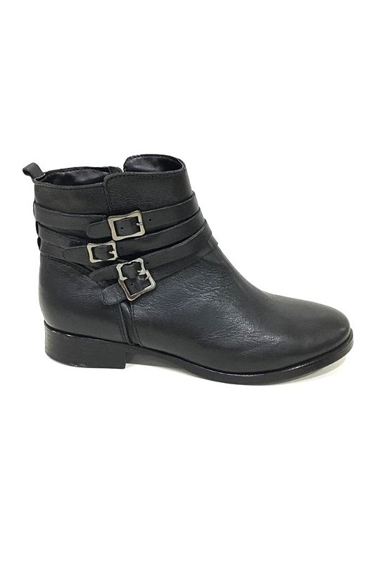 Bota Clarice De Couro - Ss21 Preto