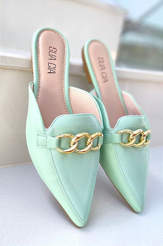 Mule Giulia  - Ss22 Verde Agua Menta