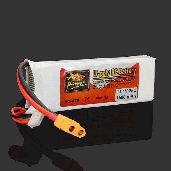 Bateria ZOP Lipo 1500ma -3s - 25C