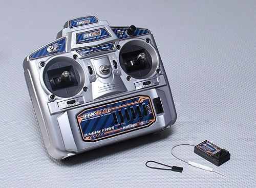 Rádio Hobbyking 2.4ghz Fhss 6 Hk6s ch Tx & Rx (modo 2)