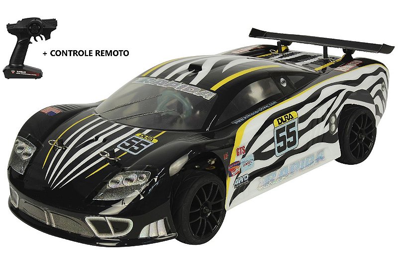 Automodelo Combustão Himoto Rapida GT PRETO (2 Marchas)