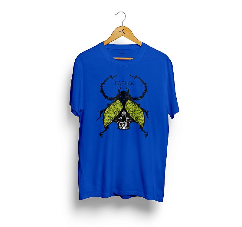 Camiseta Azul Escaravelho