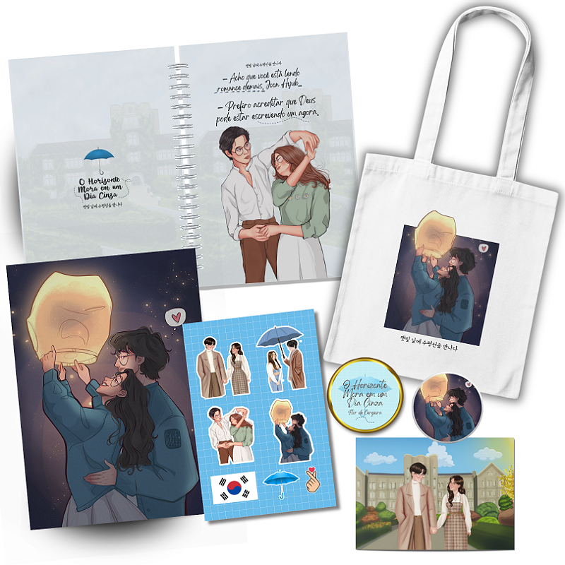 Kit de Mimos Exclusivos de O Horizonte Mora em um Dia Cinza (LIMITADO)