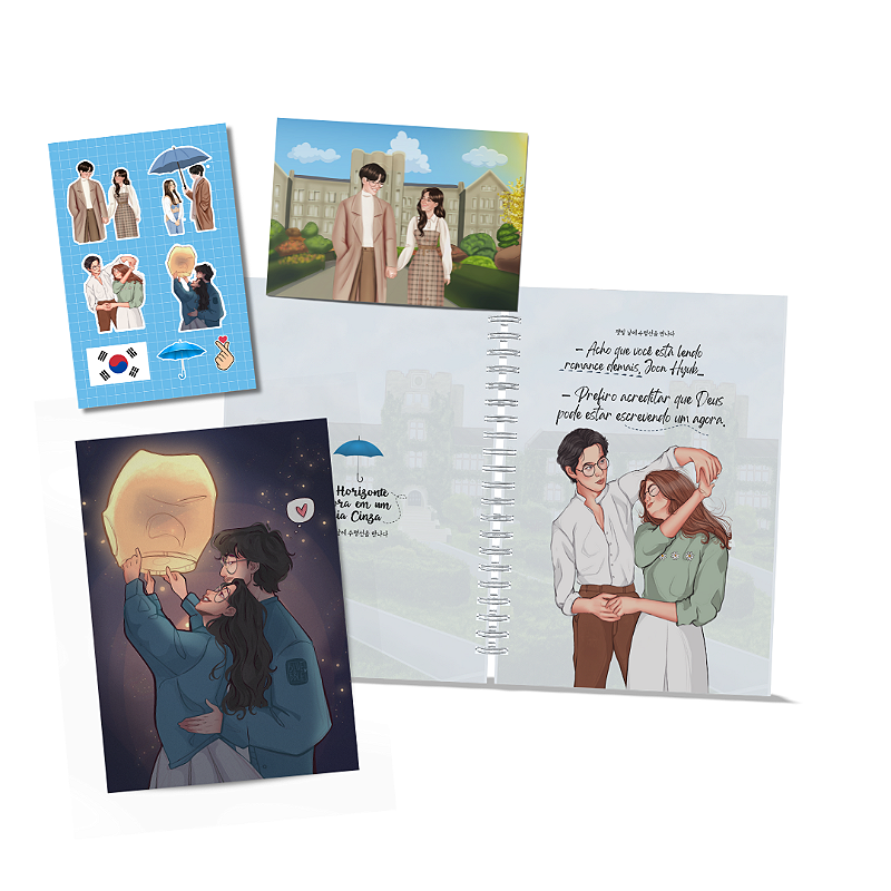 Kit Exclusivo - Caderno Horizonte + Itens de papelaria (LIMITADO)