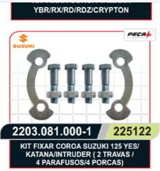 Kit Intruder 125 / 250 Para - lama traseiro sem aba kit fixação