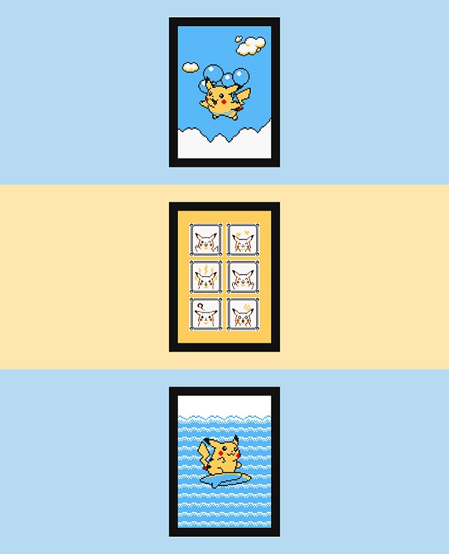 Kit de posters POKEMON YELLOW - Paper Lab