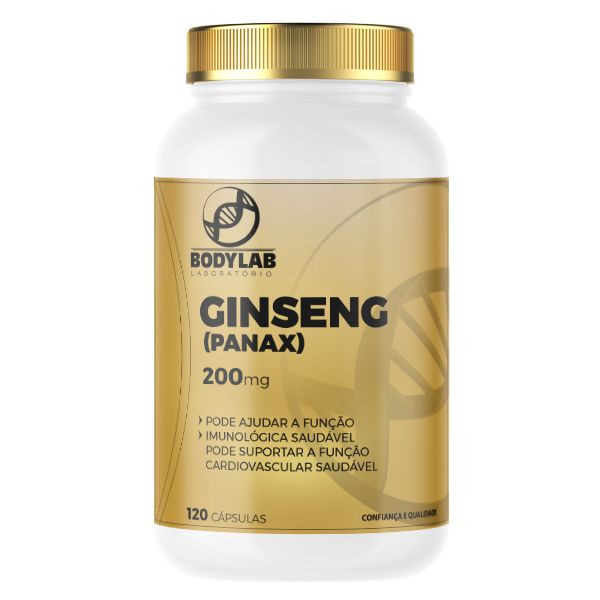 GINSENG (PANAX) 200MG 60 CÁPSULAS - BodyLab Farma