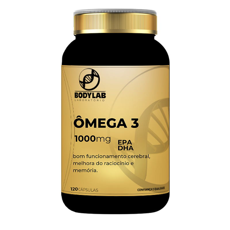Ômega 3 1000mg - 120 Cápsulas | Saúde do Coração e Cérebro - BodyLab Farma