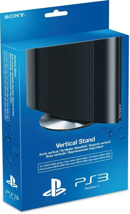 Vertical Stand Black Hard Base For PS3 Super Slim Sony