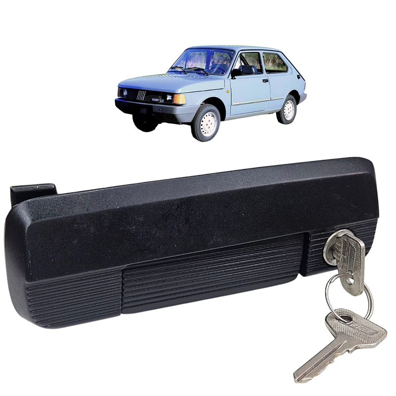 Maçaneta Original c/ Chave Preta Fiat 147 Lado Direito - 147