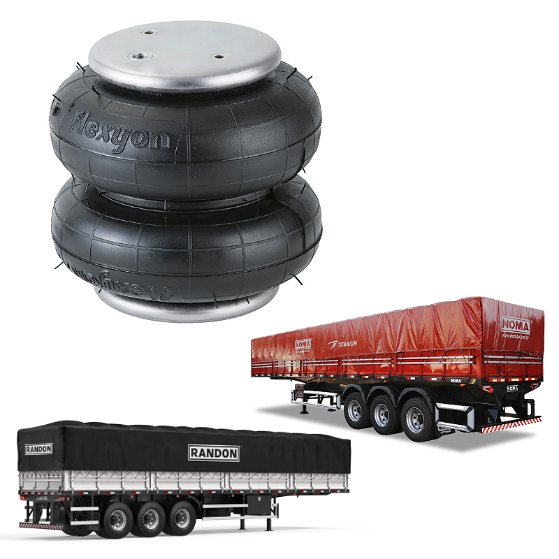 ST864 - Mola Pneumatica Suspensor Eixo Randon / Noma - ArSuspen