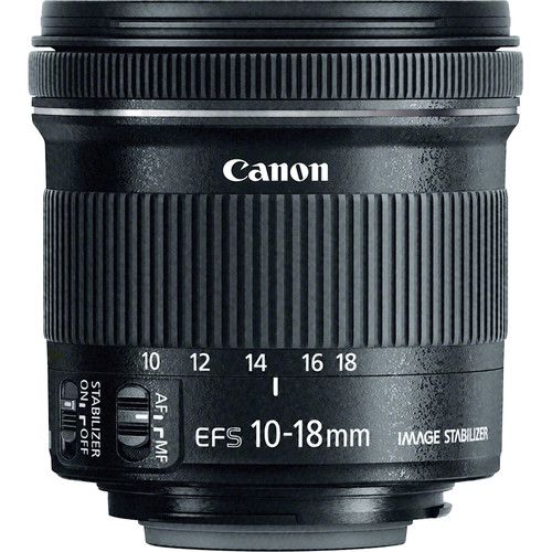 Canon EFS10-18㎜　F4.5-5.6 IS STM Lente Canon EF-S 10-18mm f/4.5-5.6 IS STM. Garantia Canon Brasil