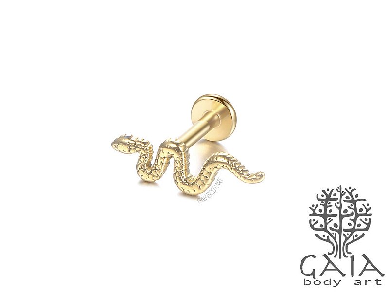 Orecchino A Perno Per Cartilagine Labret Delicato In Oro 20G