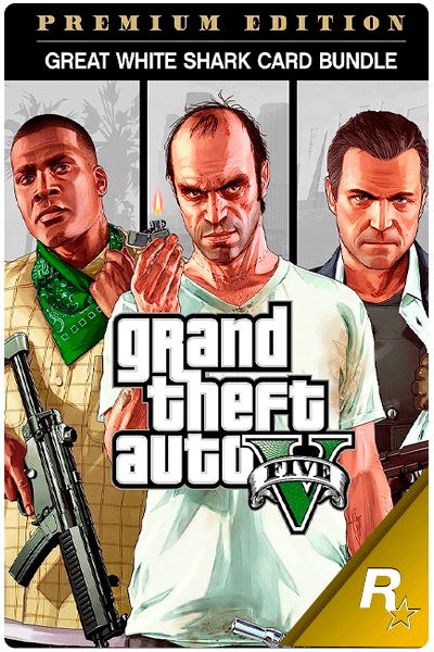 Grand Theft Auto V Edição Online Premium e Pacote de Dinheiro  Tubarão-Baleia Xbox one Código 25 Dígitos - CardLândia