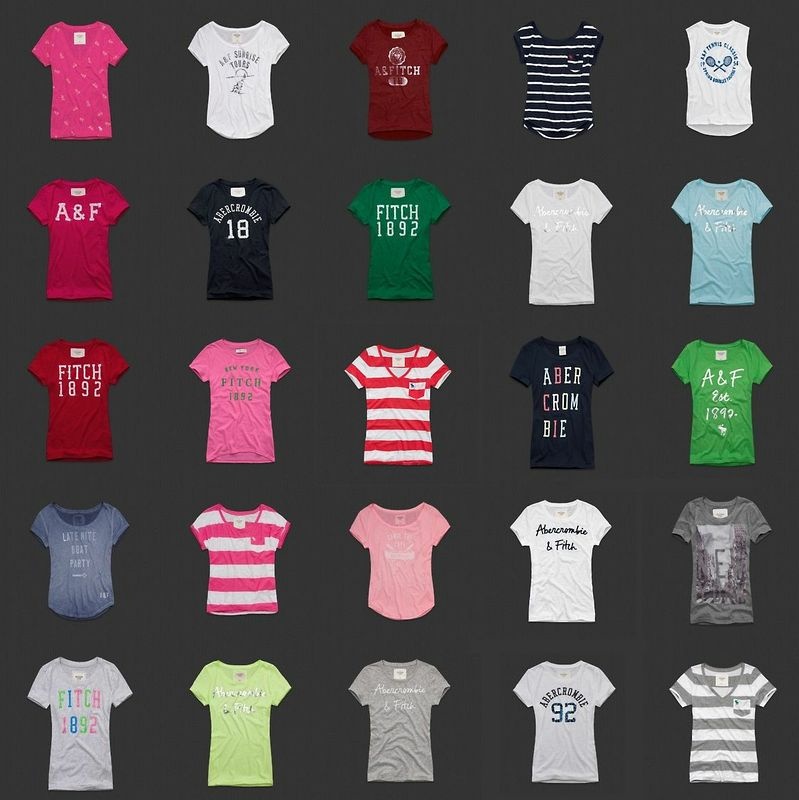 Camisetas Femininas Abercrombie - USA Descontos
