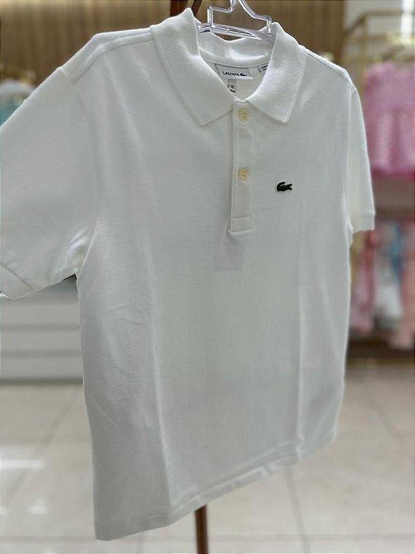 Polo deals branca lacoste