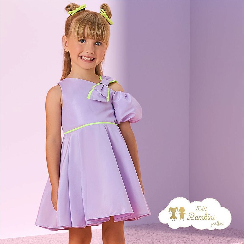 Lilás Petit Cherie Mae E Filha Vestido Festa Petit Cherie Ano