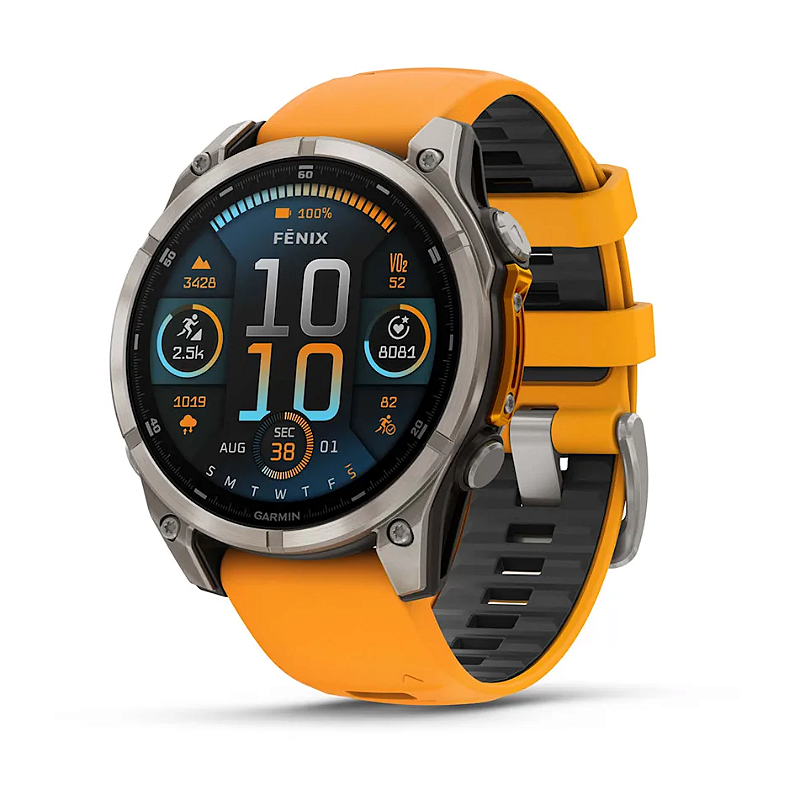 Garmin Fenix8　47mm オレンジ rel-gio-garmin-fenix-8-amoled-