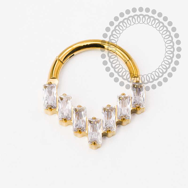 ピアス　No.4434 Argola Segmento Titanio ASTM F 136 -Angel Piercings - ANGEL