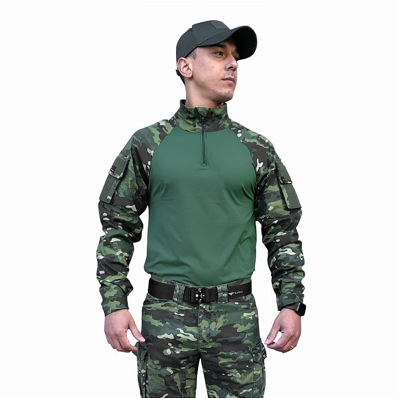 Camisa Combat Masculina Multicam Tropic Aliança Militar - Artigos