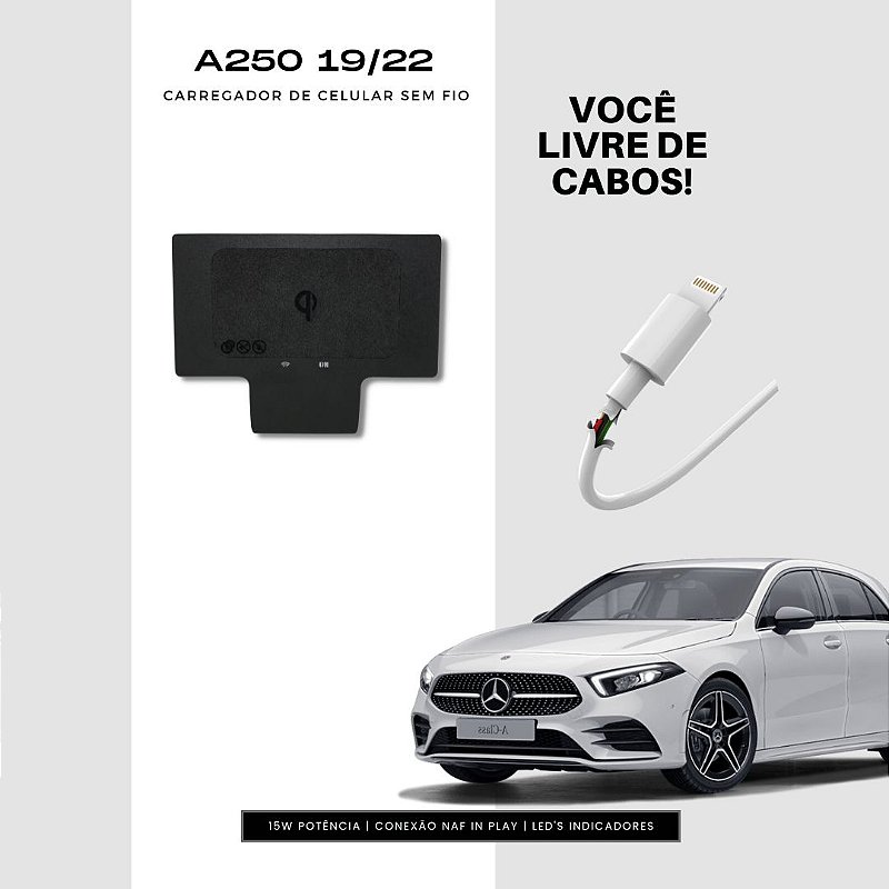 Carregador Por Indução Naf Tech Para Mercedes Benz A250