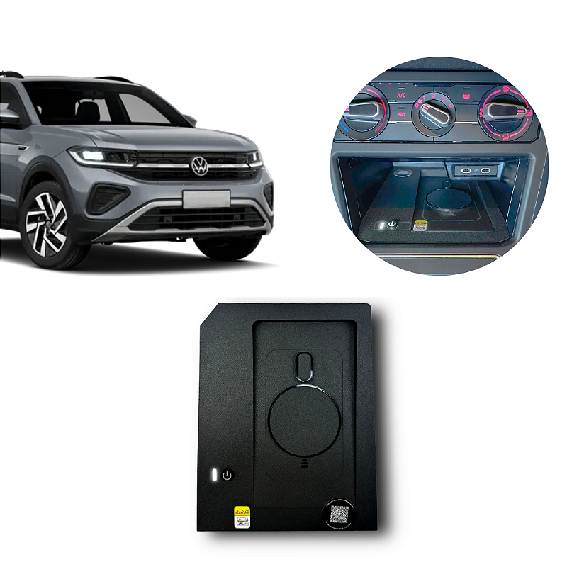 Carregador de Celular por Indução Naf Tech Volkswagen T-Cross 2022/2026