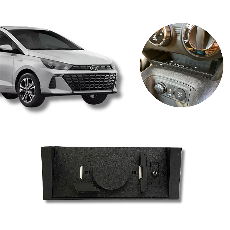 Carregador de Celular por Indução Naf Tech para Hyundai HB20 2020/2026