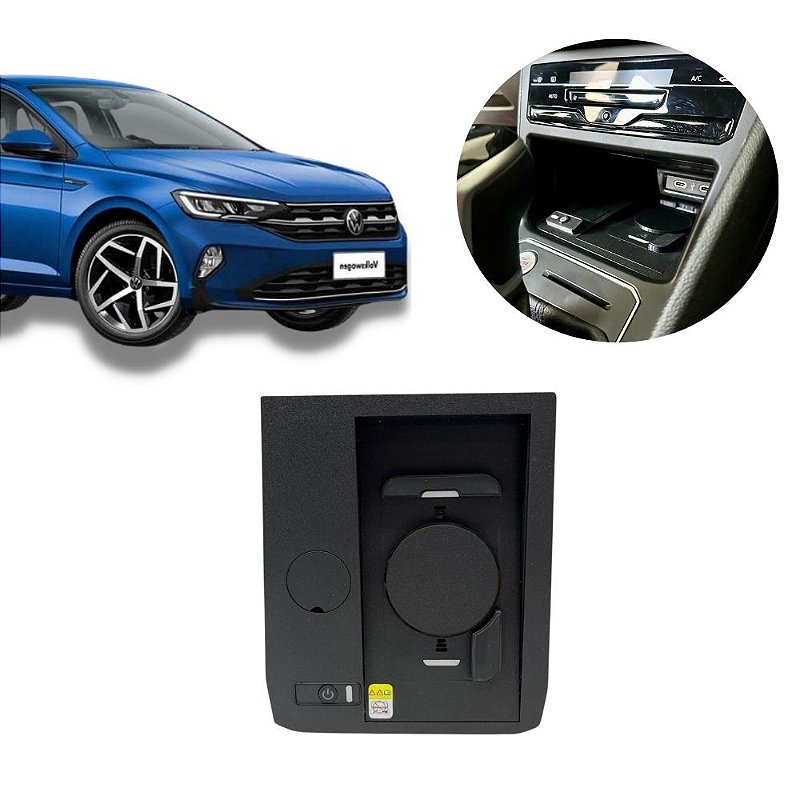 Carregador de Celular por Indução Naf Tech para Volkswagen Virtus 2018/2026