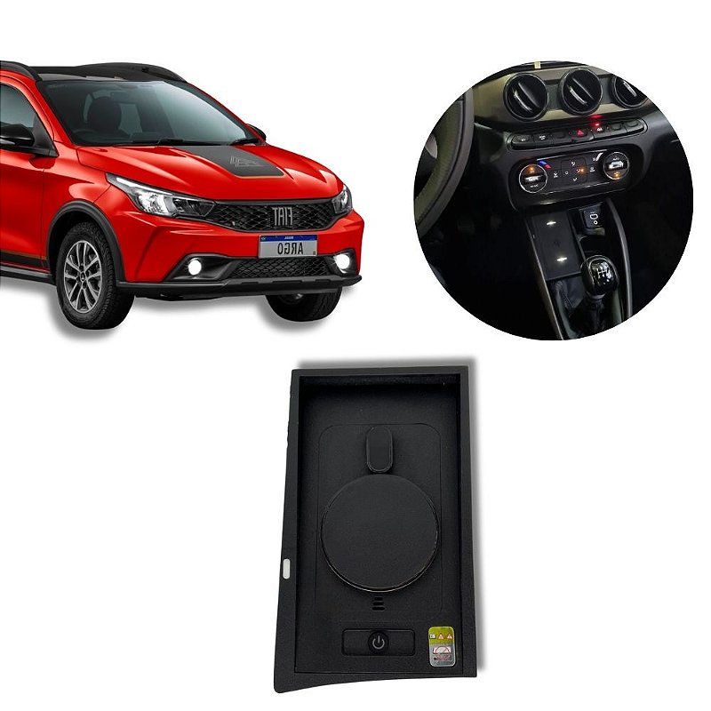 Carregador Por Indução Naf Tech Para Fiat Argo 2017/2026