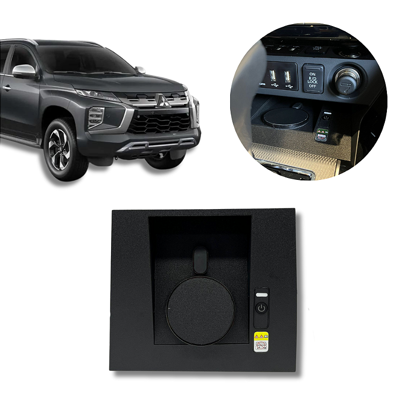 Carregador de Celular por indução Naf Tech para Mitsubishi Pajero Sport 2021/2026